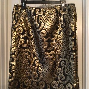 Black and Gold Skirt